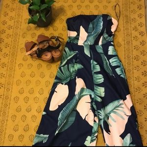 Lulus floral jumpsuit